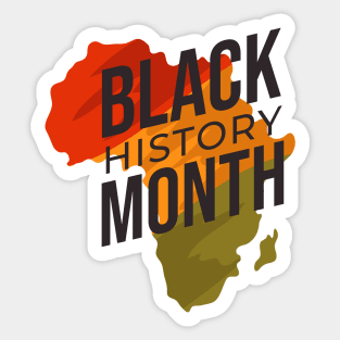 Black history month Africa Sticker